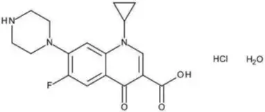Chemical Structure-Ciprofloxin
