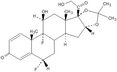 Chemical Structure-Fluocinolone Acetonide