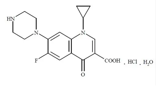 spl-ciprofoxacin-structure