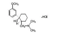 The structural formula for Tramadol Hydrochloride Extended-Release Capsules are an opioid agonist   in an extended-release oral formulation. The chemical name for tramadol hydrochloride USP is (±)cis-2-[(dimethylamino)methyl]-1-(3-methoxyphenyl) cyclohexanol hydrochloride.