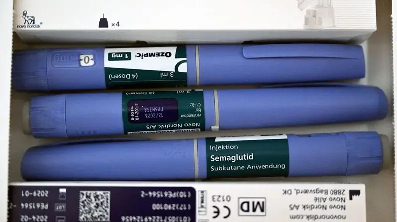 Syringes of Ozempic, a GLP-1 agonist used to treat diabetes and aid weight loss