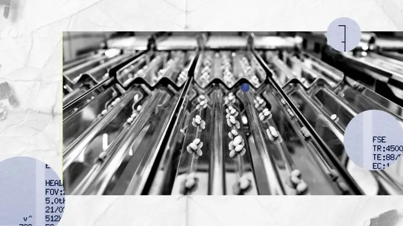 production line of metformin pills