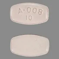 Abilify (Aripiprazole (oral) [ ar-i-pip-ra-zole ])-A-008 10-10 mg-Pink-Rectangle