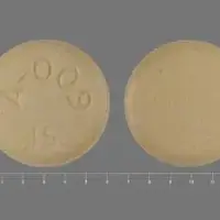 Abilify (Aripiprazole (oral) [ ar-i-pip-ra-zole ])-A-009 15-15 mg-Yellow-Round