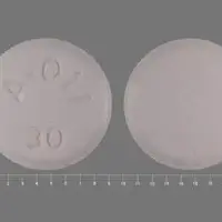 Abilify (Aripiprazole (oral) [ ar-i-pip-ra-zole ])-A-011 30-30 mg-Pink-Round