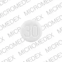 Actos (Pioglitazone (oral))-ACTOS 30-30 mg-White-Round