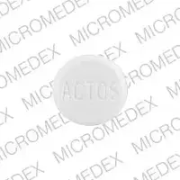 Actos (Pioglitazone (oral))-ACTOS 45-45 mg-White-Round