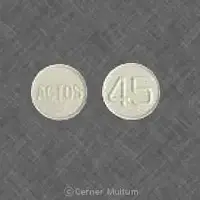 Actos (Pioglitazone (oral))-ACTOS 45-45 mg-White-Round