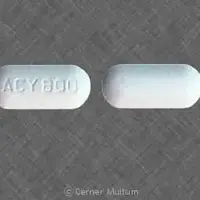 Acyclovir (injection) (Acyclovir (injection) [ a-sye-klo-veer ])-ACY 800-800 mg-White-Oval