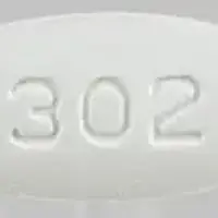 Acyclovir (Acyclovir (oral) [ a-sye-klo-veer ])-MYLAN 302-800 mg-White-Oval