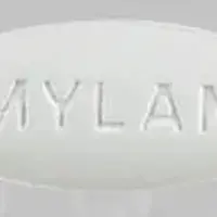 Acyclovir (Acyclovir (oral) [ a-sye-klo-veer ])-MYLAN 302-800 mg-White-Oval