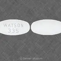 Acyclovir (Acyclovir (oral) [ a-sye-klo-veer ])-WATSON 335-400 mg-White-Oval