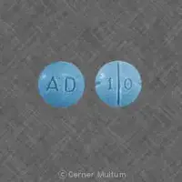 Adderall (Amphetamine and dextroamphetamine)-AD 1 0-10 mg-Blue-Round