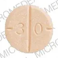 Adderall (Amphetamine and dextroamphetamine)-AD 30-30 mg-Orange-Round