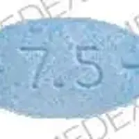 Adderall (Amphetamine and dextroamphetamine)-AD 7.5-7.5 mg-Blue-Oval