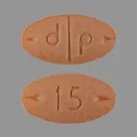 Adderall (Amphetamine and dextroamphetamine)-d p 15-15 mg-Peach-Oval