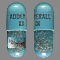 Adderall xr (Amphetamine and dextroamphetamine [ am-fet-a-meen-and-dex-troe-am-fet-a-meen ])-ADDERALL XR 10 mg-10 mg-Blue-Capsule-shape