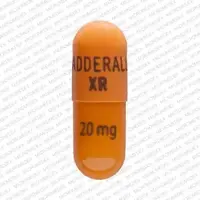 Adderall xr (Amphetamine and dextroamphetamine [ am-fet-a-meen-and-dex-troe-am-fet-a-meen ])-ADDERALL XR 20 mg-20 mg-Orange-Capsule-shape