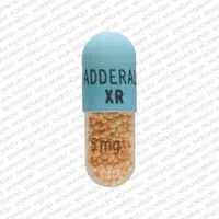 Adderall xr (Amphetamine and dextroamphetamine [ am-fet-a-meen-and-dex-troe-am-fet-a-meen ])-ADDERALL XR 5 mg-5 mg-Blue-Capsule-shape