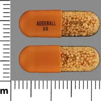 Adderall xr (Amphetamine and dextroamphetamine [ am-fet-a-meen-and-dex-troe-am-fet-a-meen ])-SHIRE 381 30mg-30 mg-Orange / Orange-Capsule-shape