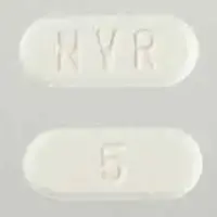 Afinitor (Everolimus)-NVR 5-5 mg-White-Oval