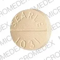 Aldactone (Spironolactone [ spir-on-oh-lak-tone ])-ALDACTONE 100 SEARLE 1031-100 mg-Peach-Round