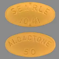 Aldactone (Spironolactone [ spir-on-oh-lak-tone ])-ALDACTONE 50 SEARLE 1041-50 mg-Orange-Oval