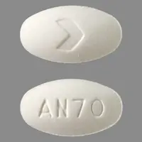 Alendronate (Alendronate [ a-len-dro-nate ])-AN70 >-70 mg-White-Oval