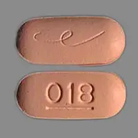 Allegra (Fexofenadine)-E 018-180 mg-Orange-Oval