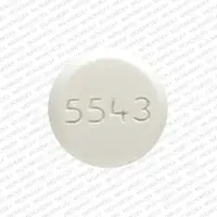 Allopurinol (Allopurinol (oral/injection) [ al-oh-pure-i-nol ])-5543 DAN DAN-100 mg-White-Round