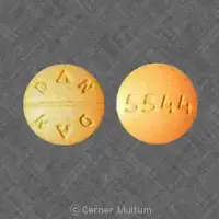 Allopurinol (Allopurinol (oral/injection) [ al-oh-pure-i-nol ])-5544 DAN DAN-300 mg-Orange-Round