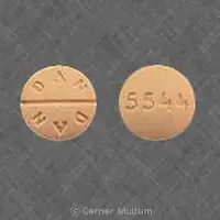 Allopurinol (Allopurinol (oral/injection) [ al-oh-pure-i-nol ])-5544 DAN DAN-300 mg-Orange-Round