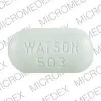 Acetaminophen and hydrocodone (Acetaminophen and hydrocodone [ a-seet-a-min-oh-fen-and-hye-droe-koe-done ])-WATSON 503-650 mg / 10 mg-Green-Oval