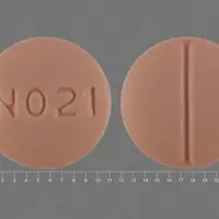 Allopurinol (Allopurinol (oral/injection) [ al-oh-pure-i-nol ])-N021-300 mg-Orange-Round