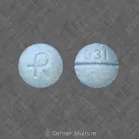 Alprazolam (Alprazolam)-031 R-1 mg-Blue-Round