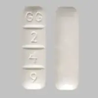 Alprazolam (Alprazolam)-GG 249-2 mg-White-Rectangle