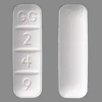 Alprazolam (Alprazolam)-GG 249-2 mg-White-Rectangle