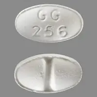 Alprazolam (Alprazolam)-GG 256-0.25 mg-White-Oval