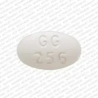 Alprazolam (Alprazolam)-GG 256-0.25 mg-White-Oval