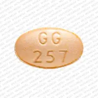 Alprazolam (Alprazolam)-GG 257-0.5 mg-Orange-Oval