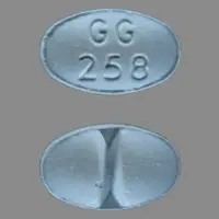 Alprazolam (Alprazolam)-GG 258-1 mg-Blue-Oval