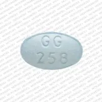 Alprazolam (Alprazolam)-GG 258-1 mg-Blue-Oval