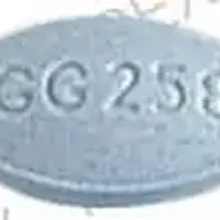 Alprazolam (Alprazolam)-GG 258-1 mg-Blue-Oval