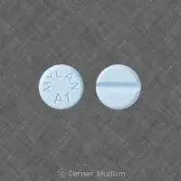 Alprazolam (Alprazolam)-MYLAN A1-1 mg-Blue-Round