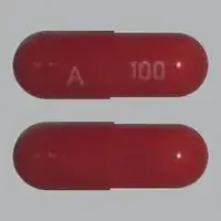 Amantadine (Amantadine)-A 100-100 mg-Red-Capsule-shape