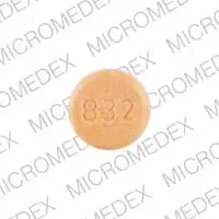 Amantadine (Amantadine)-AMT 832-100 mg-Orange-Round