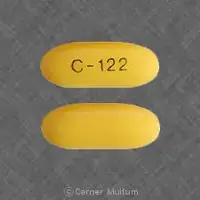 Amantadine (Amantadine)-C-122-100 mg-Yellow-Capsule-shape