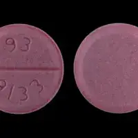 Amiodarone (injection) (Amiodarone (injection) [ a-mi-oh-da-rone ])-93 9133-200 mg-Pink-Round