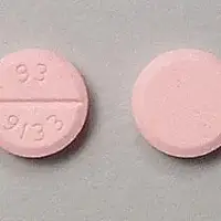 Amiodarone (injection) (Amiodarone (injection) [ a-mi-oh-da-rone ])-93 9133-200 mg-Pink-Round