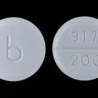 Amiodarone (injection) (Amiodarone (injection) [ a-mi-oh-da-rone ])-b 917 200-200 mg-White-Round